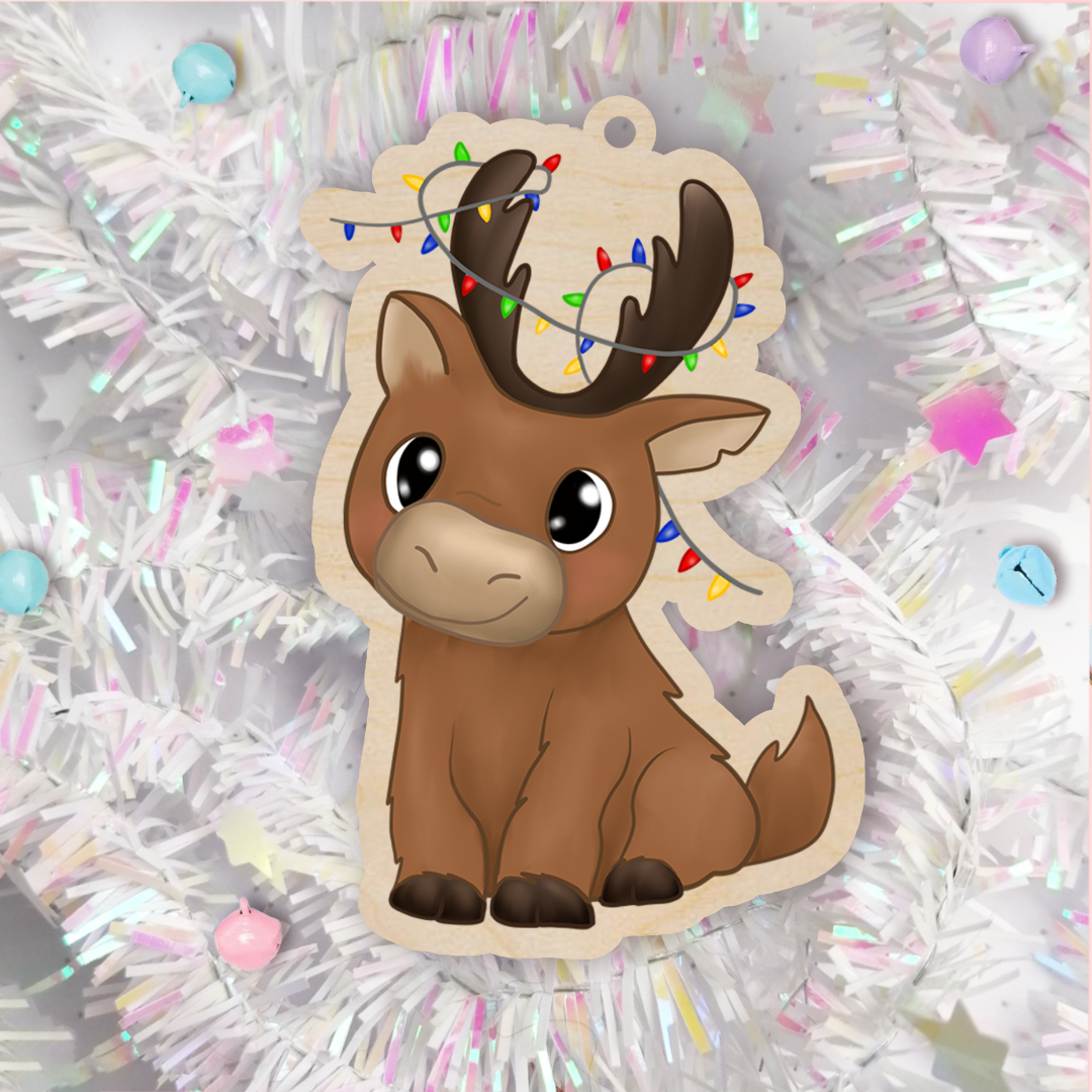 Fudge the Reindeer Hanging Decoration