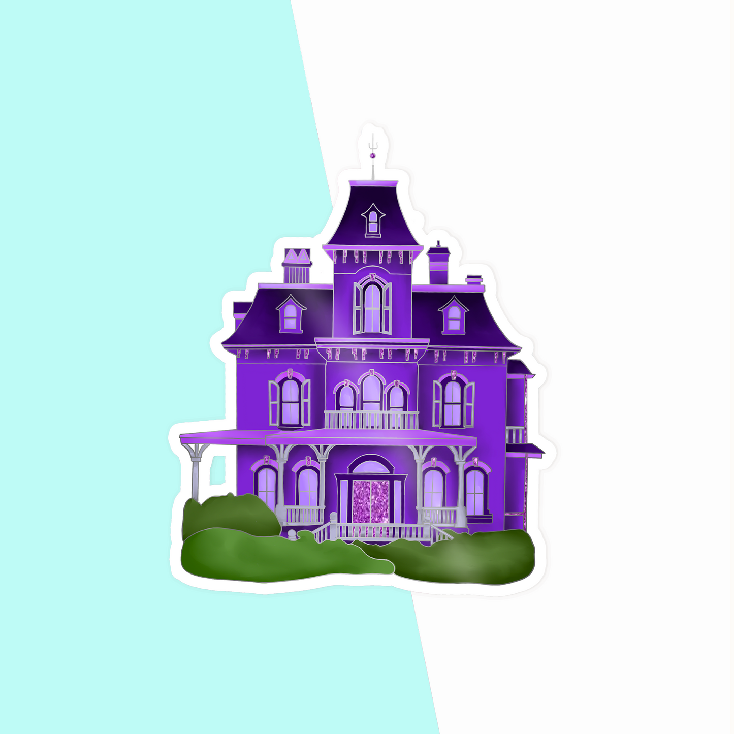 Ghost House Vinyl Sticker