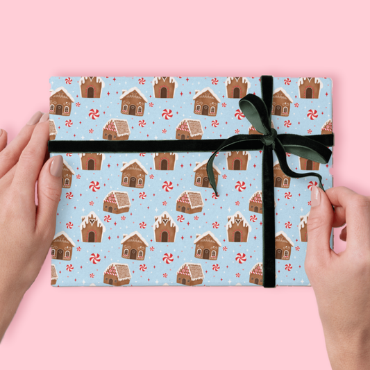 Gingerbread Lane Wrapping Paper