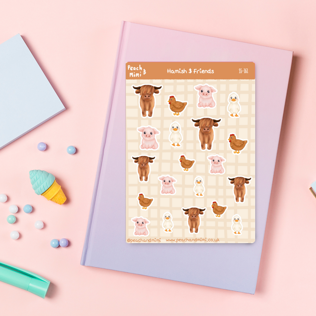 Hamish and Friends Sticker Sheet