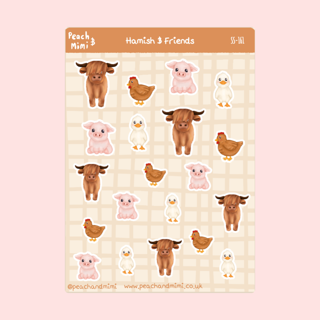 Hamish and Friends Sticker Sheet