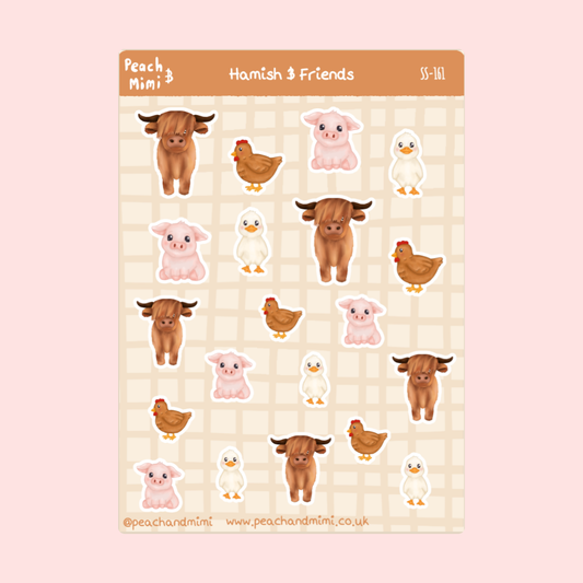 Hamish and Friends Sticker Sheet