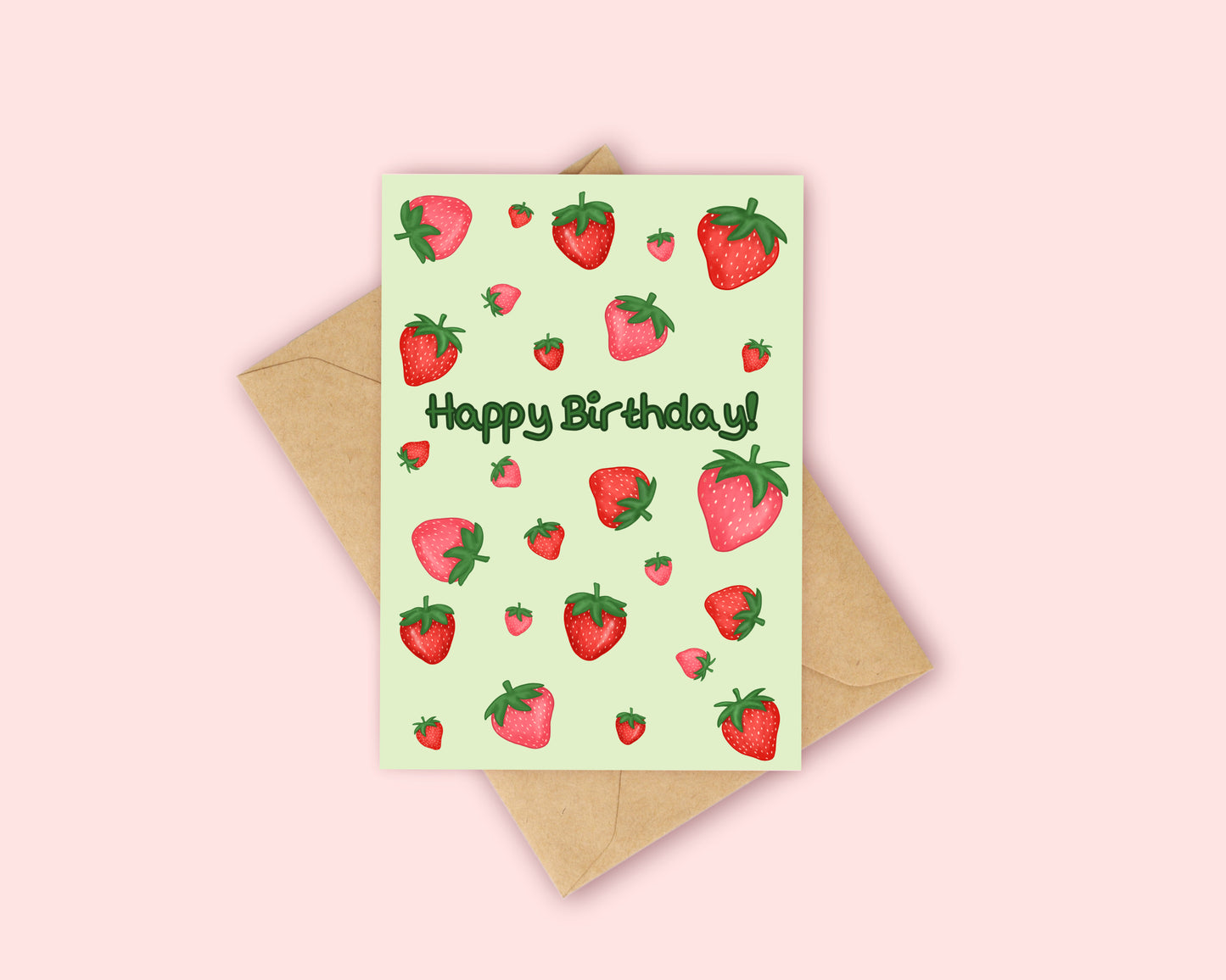 Strawberry Birthday Card