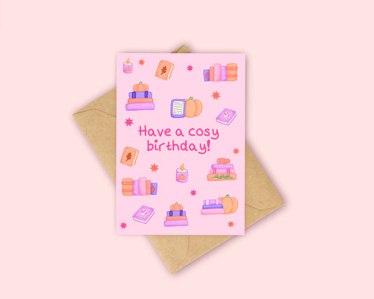 Cosy Birthday Autumn Nook Card