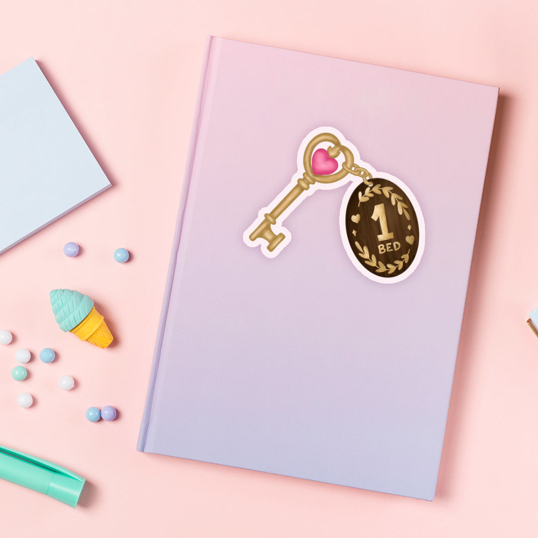 One Room Inn Key Vinyl Sticker