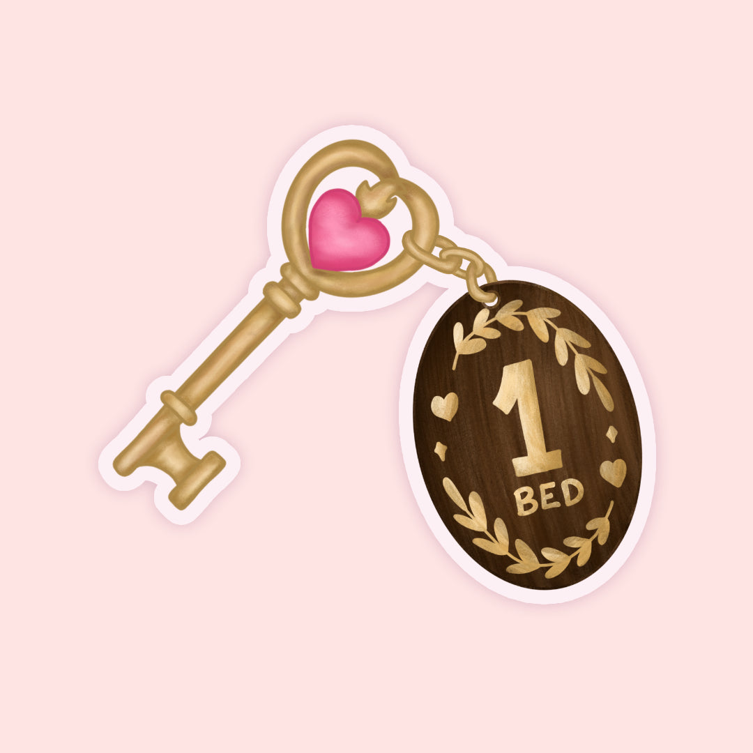 One Room Inn Key Vinyl Sticker