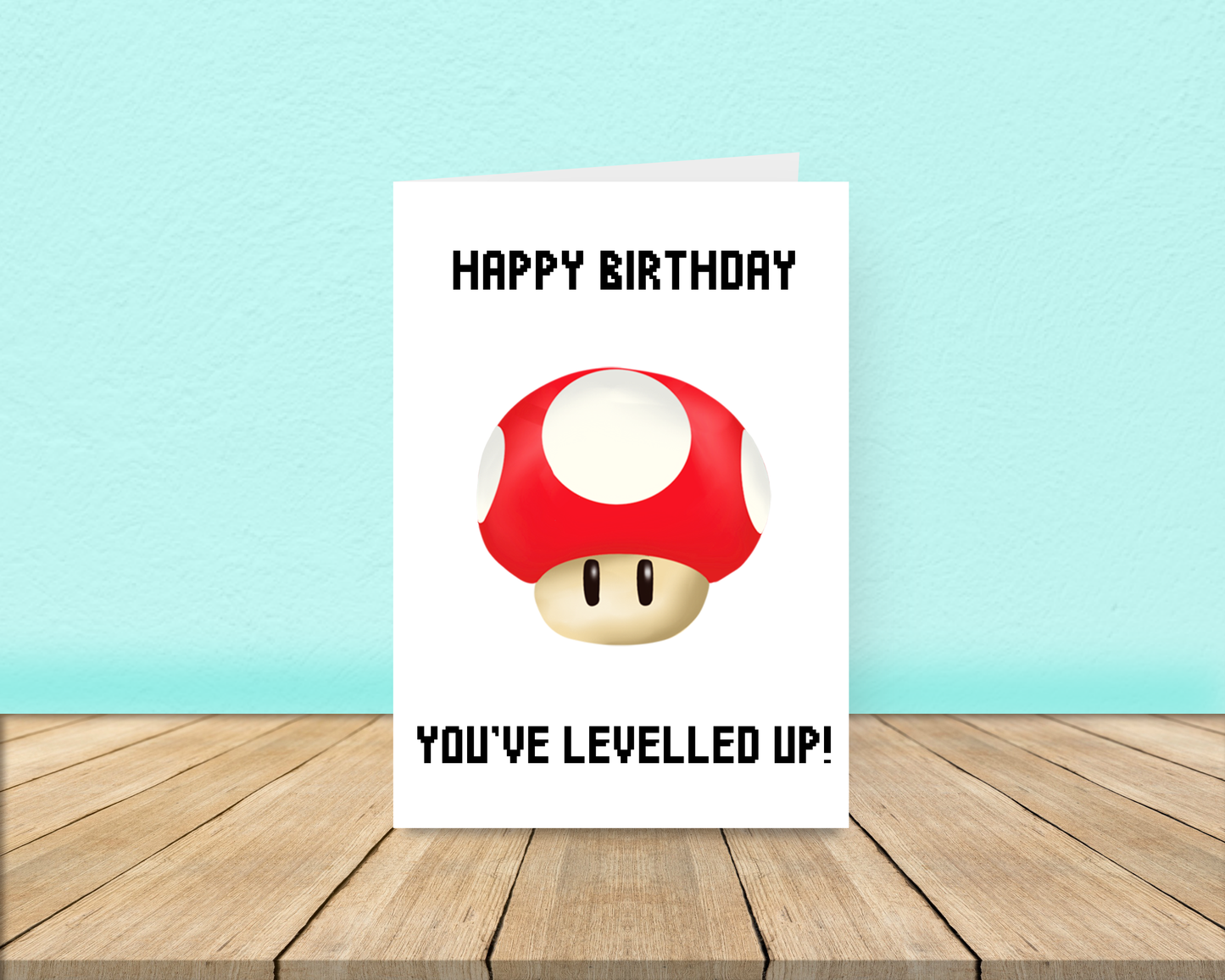 Levelled Up Birthday Card A5