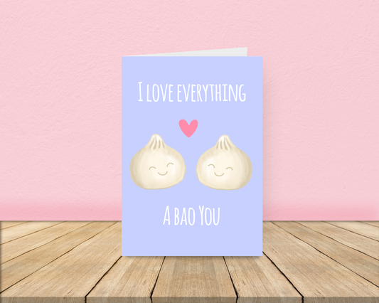 I love everything a bao you card