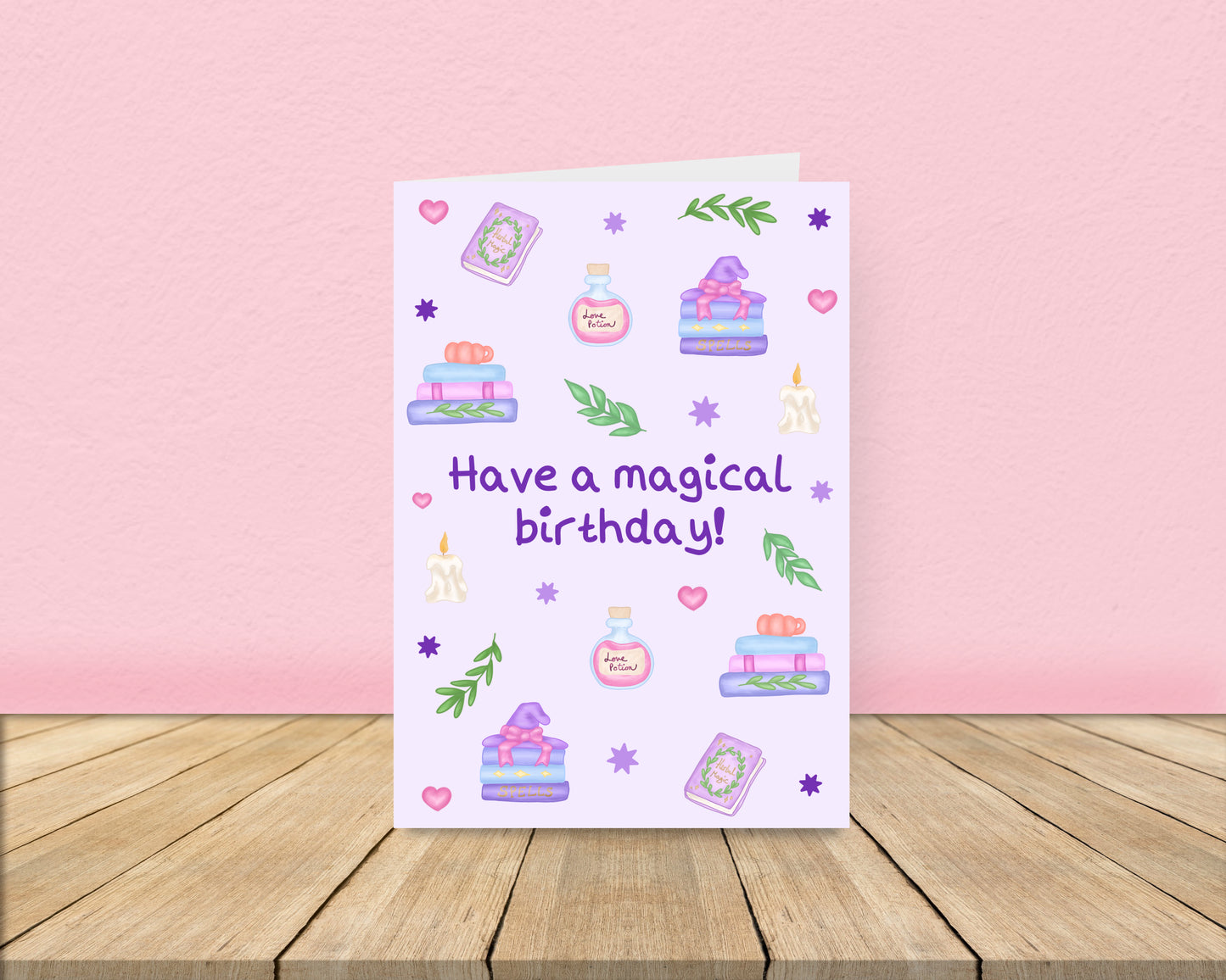 Magical Birthday - Witchy Book Card