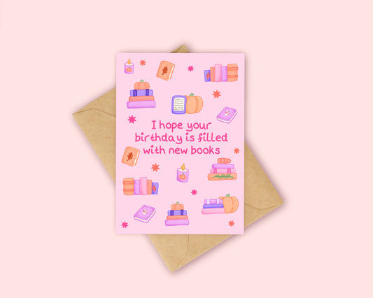 New books Autumn Nook Birthday Card