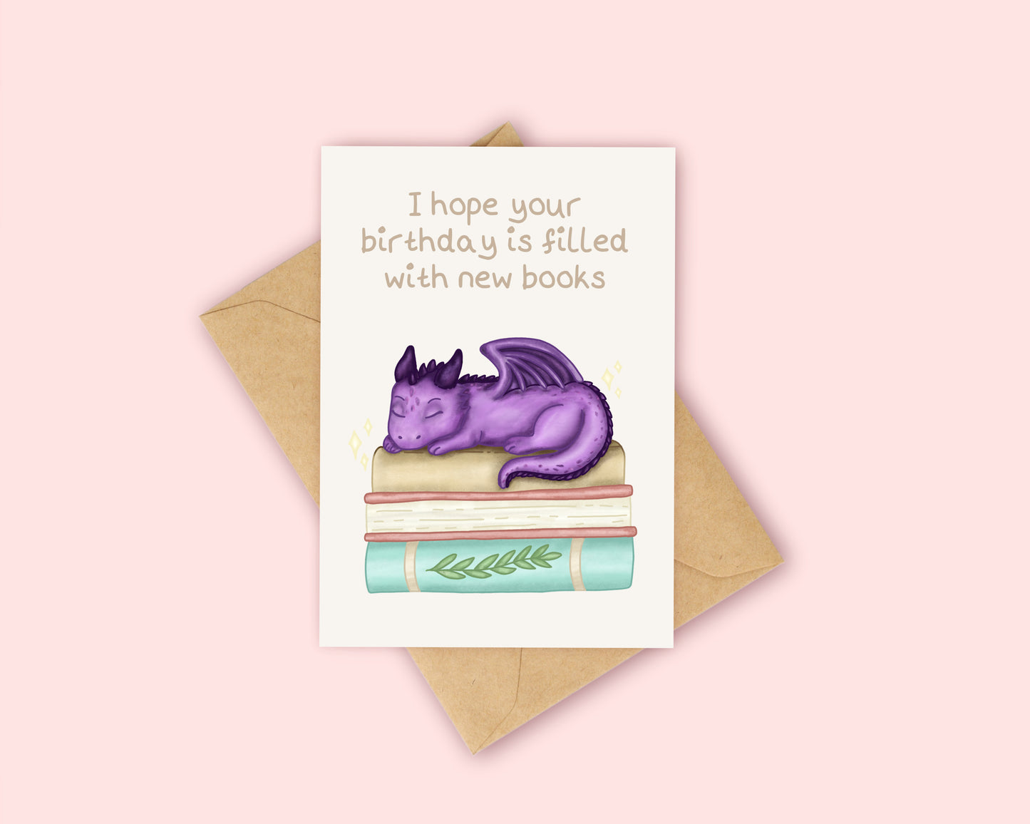 I hope your birthday be filled with new books Card