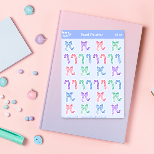 Pastel Christmas Sticker Sheet