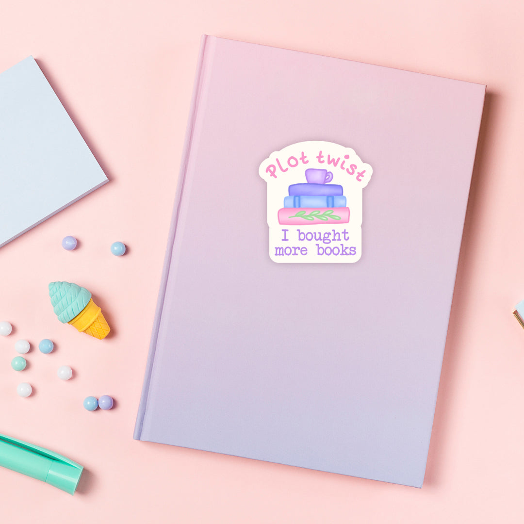 Plot Twist Vinyl Sticker