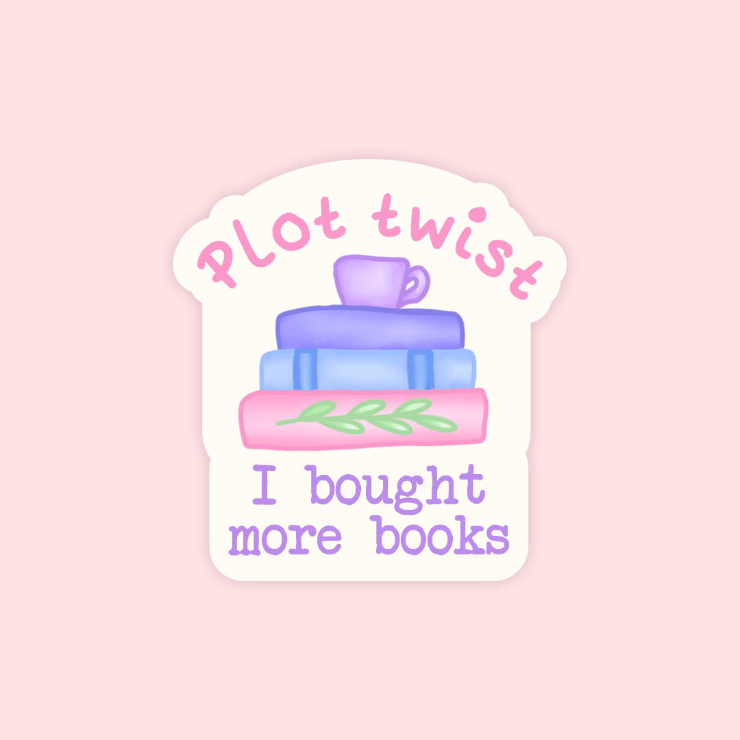 Plot Twist Vinyl Sticker