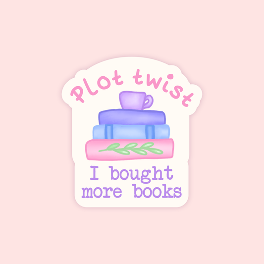 Plot Twist Vinyl Sticker