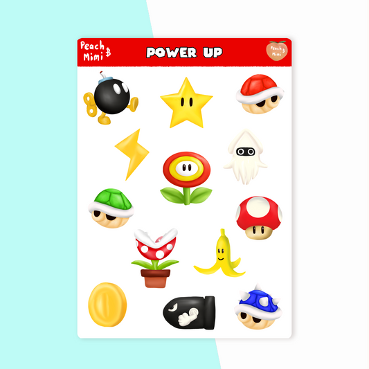 Power Up Sticker Sheet