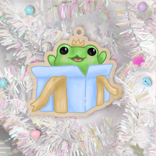 Present Frog Hanging Decoration
