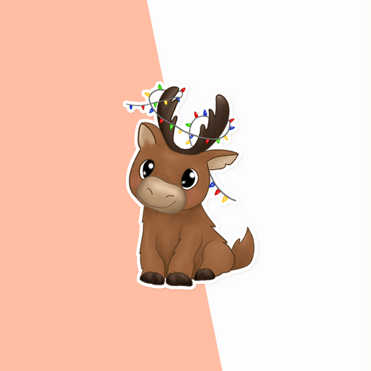 Reindeer Vinyl Sticker