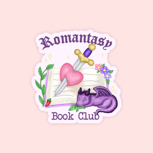 Romantasy Book Club Vinyl Sticker