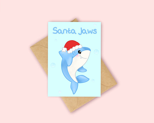 Santa Jaws - Sharky Christmas Card