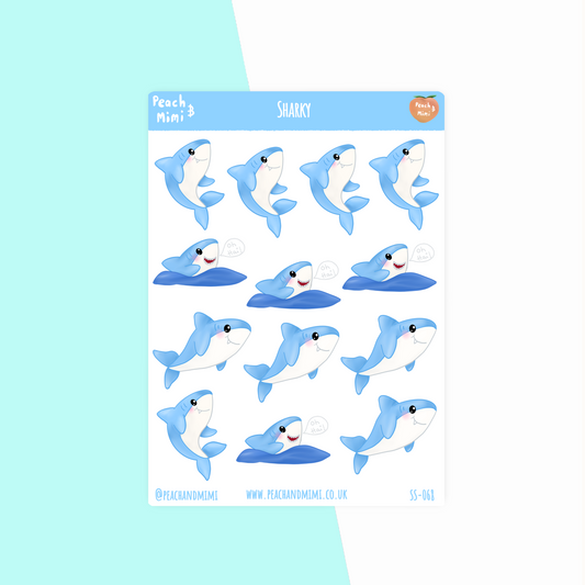 Sharky Sticker Sheet