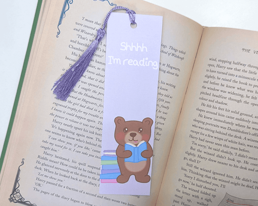 Shh I'm reading Bookmark