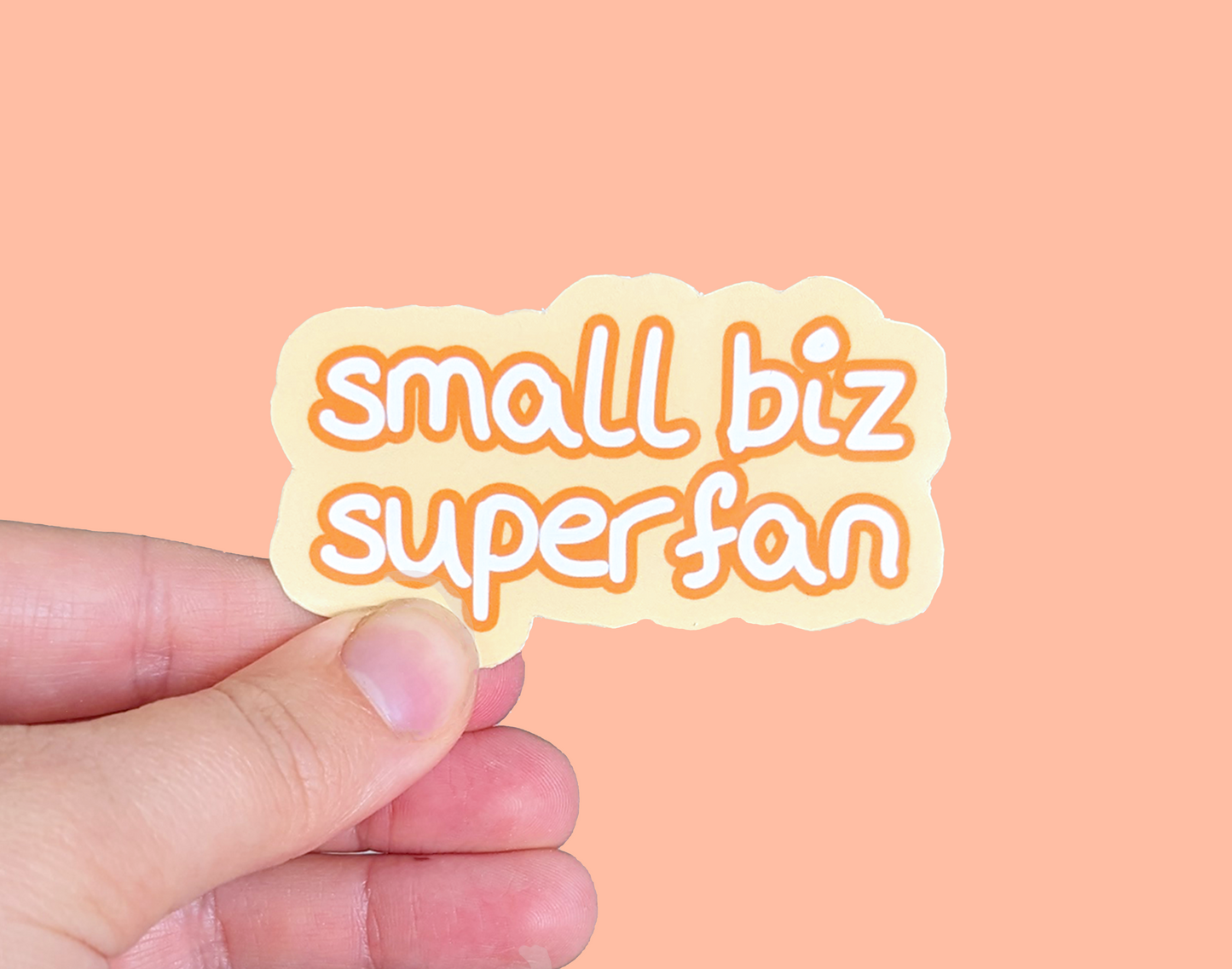 Small Biz Superfan Vinyl Sticker