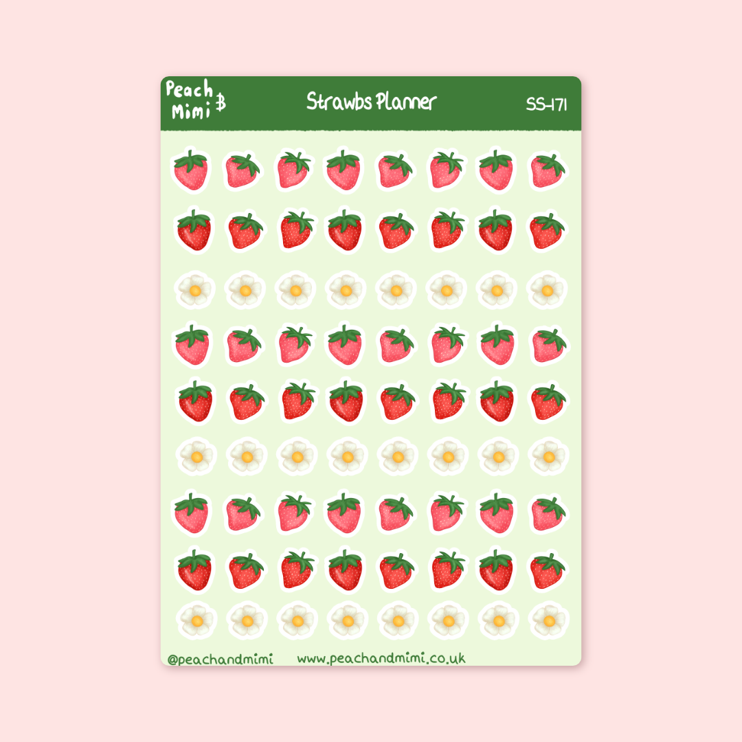 Strawbs Planner Sticker Sheet