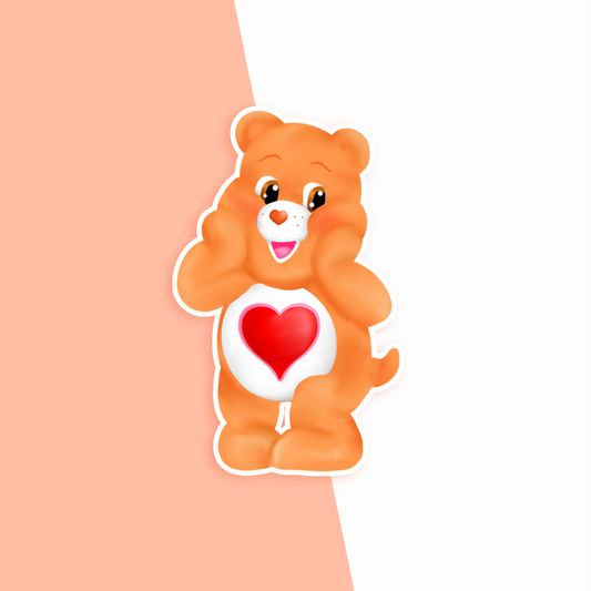 Tender Heart Bear Vinyl Sticker