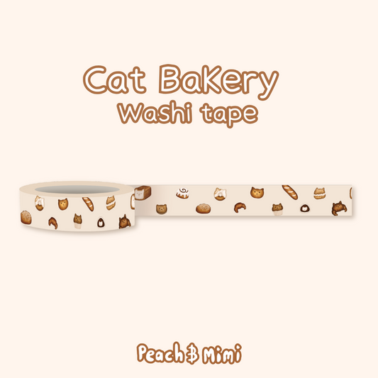 Cat Bakery Washi